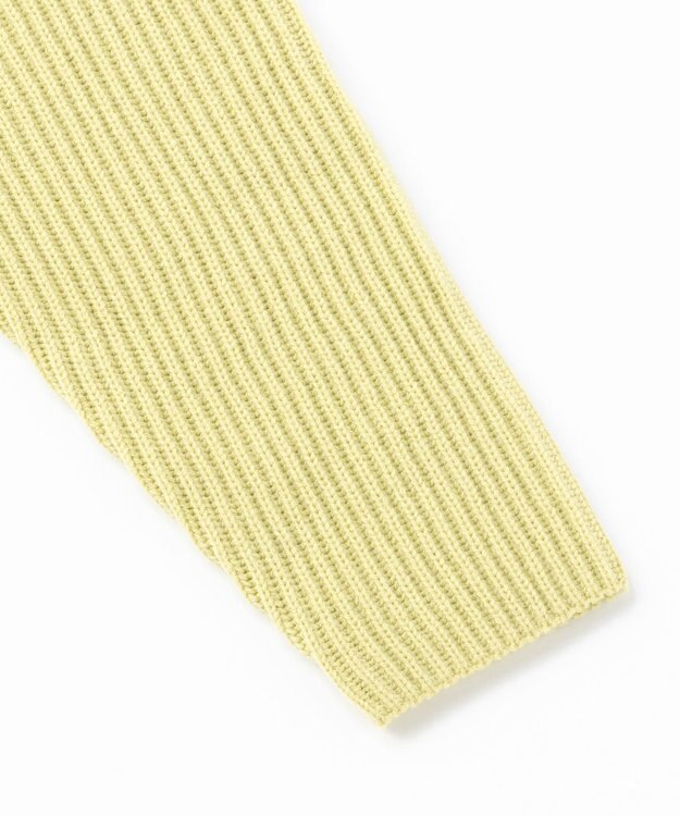 UNFILO あぜ編みオフタートルニット ピスタチオ