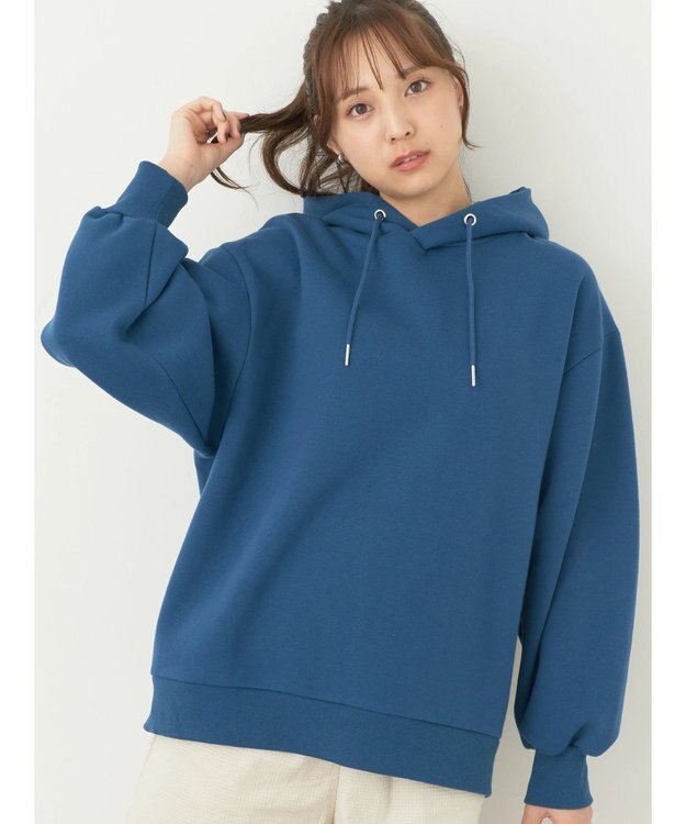 earth music&ecology 裏起毛パーカー Deep Blue