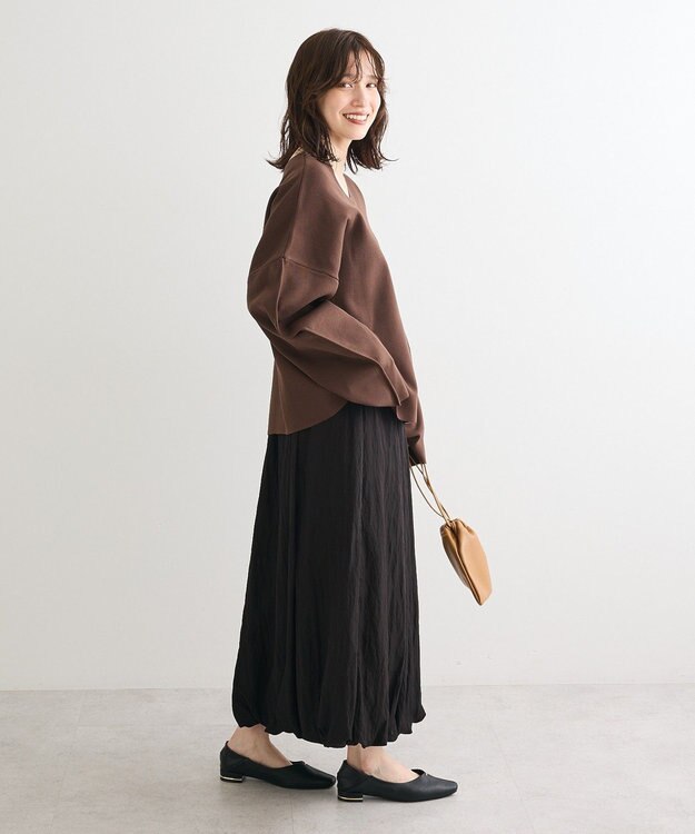 Green Parks ・ＥＬＥＮＣＡＲＥ　ＤＵＥ　２ｗａｙニットプルオーバー Brown