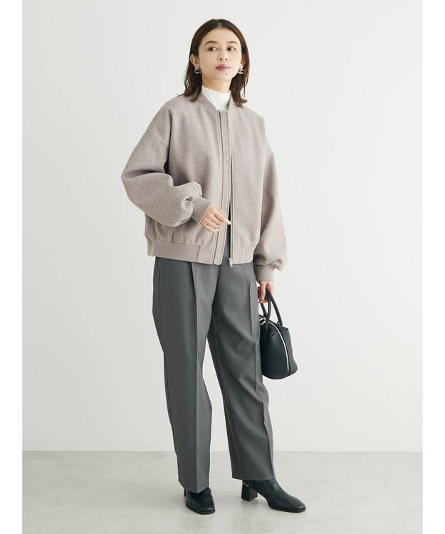 Green Parks ・ＥＬＥＮＣＡＲＥ　ＤＵＥ　ウールライクブルゾン Mocha