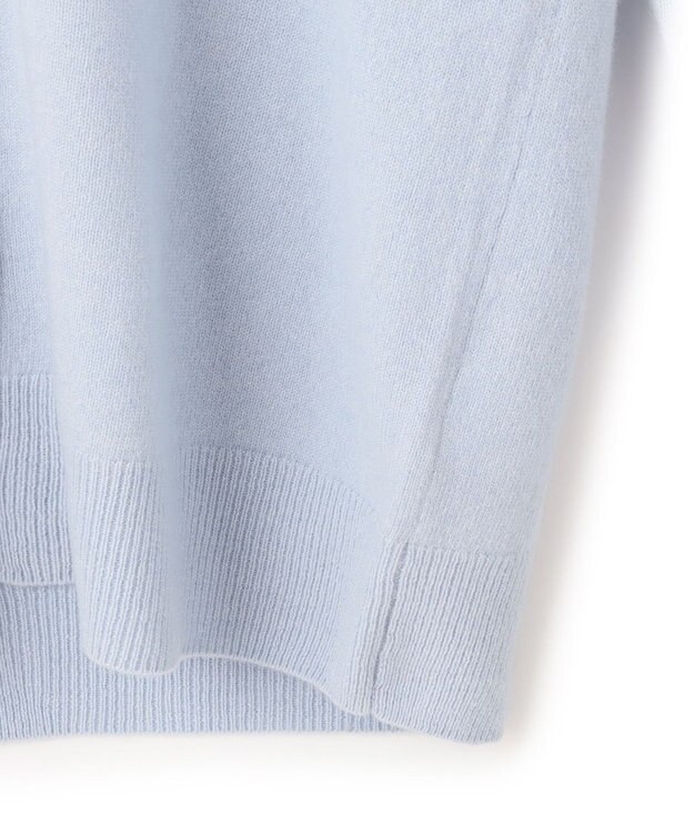 BEIGE， 【WEB限定・洗える】ALSACE / パール釦ウールニットカーディガン Sax