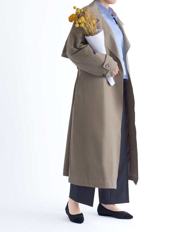 steppi 【洗える】起毛 ポインテッドパンプス グレー×ブラック