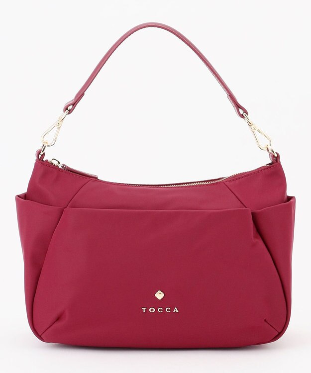 TOCCA 【大人百花掲載】PIECE OF CRESCENT NYLONBAG バッグ ボルドー系