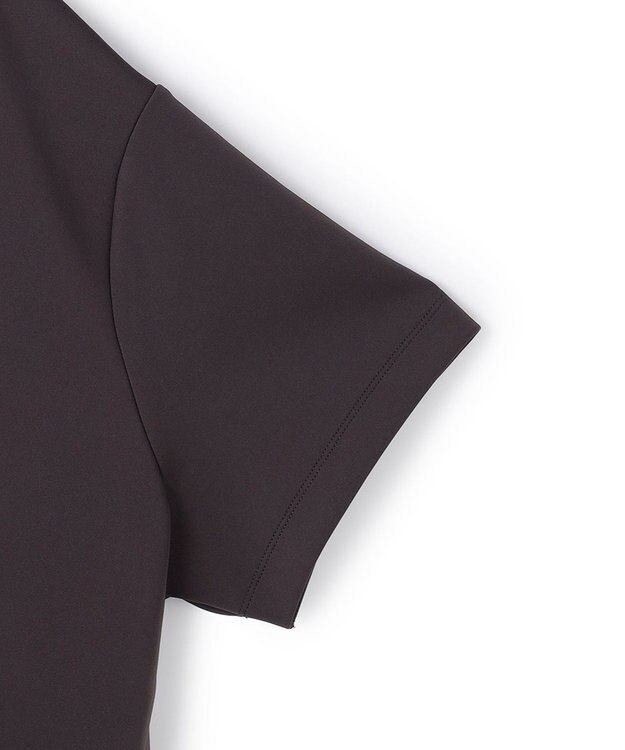 UNFILO 【VERY掲載】BEAUTY FORM JERSEY light サイドZIP プルオーバー チャコール