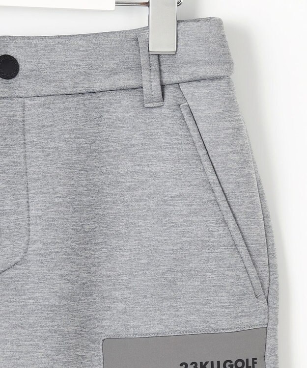 23区GOLF 【WOMEN】ダンボールニットパンツ 履き心地抜群でポケット付き！近所へのお出かけに◎ ライトグレー系