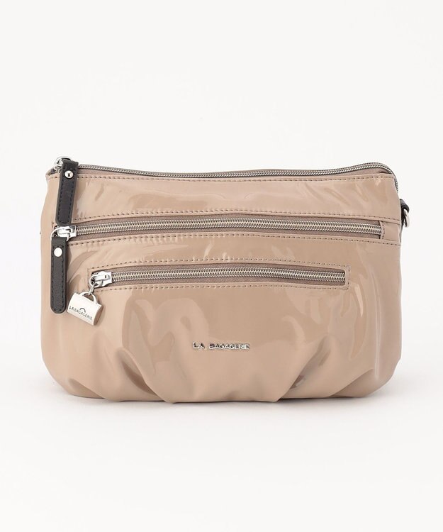 LA BAGAGERIE プリュイ ショルダーバッグ Sサイズ グレージュ