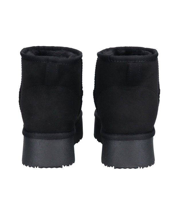 Bridget Birkin 【Bridget Birkin】スエード調ムートンブーツ ブラックスウェード