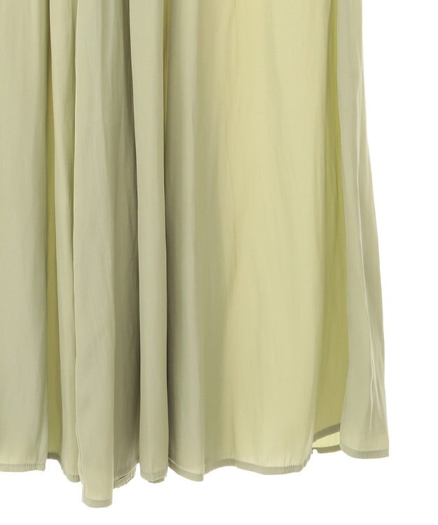 Green Parks サラフレワイドパンツ（無地） Lime Green