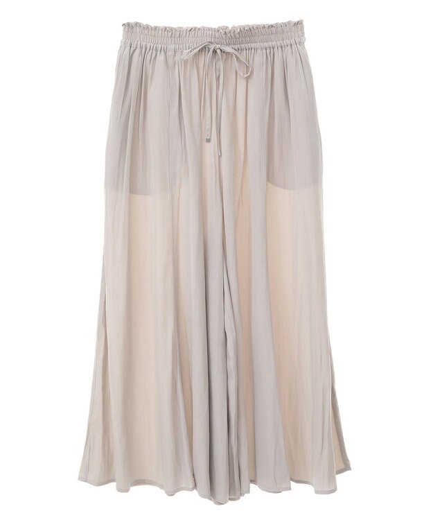 Green Parks サラフレワイドパンツ（無地） Beige