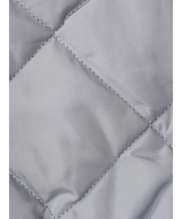 earth music&ecology ファーカラーブルゾン Grayish Blue