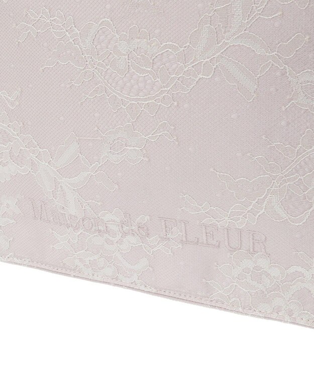 Maison de FLEUR レースフリルハンドルスクエアトートMバッグ Light Pink