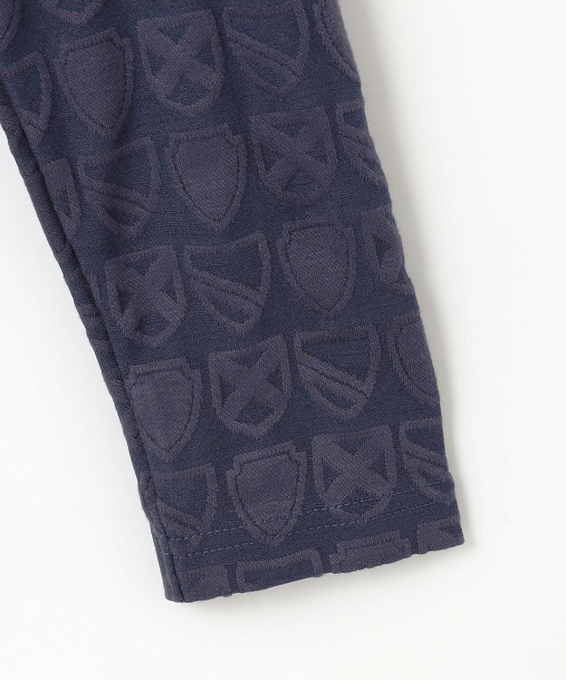 23区GOLF 【WOMEN】ハーフジッププルオーバー 着回しやすく長く愛用できる 総柄ながらもシック ネイビー系