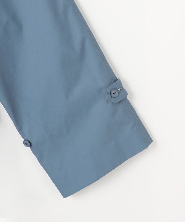 自由区 S コットンナイロンバルカラー コート ブルー