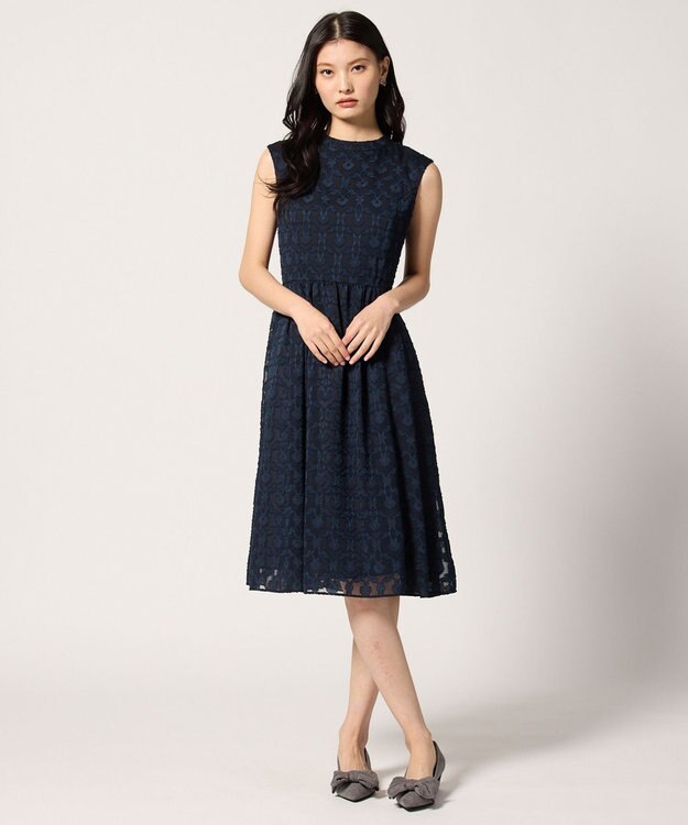 TOCCA 【洗える・消臭】ROSY CHEEK ドレス ネイビー系5