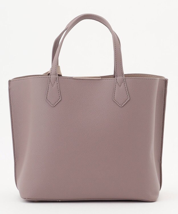 LA BAGAGERIE 【MONICA】バイカラーミディトートバッグ グレー