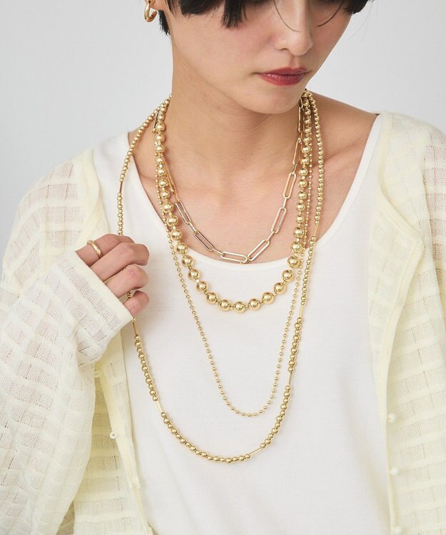 AMERICAN HOLIC 【3SET】マルチスタイルネックレス Gold