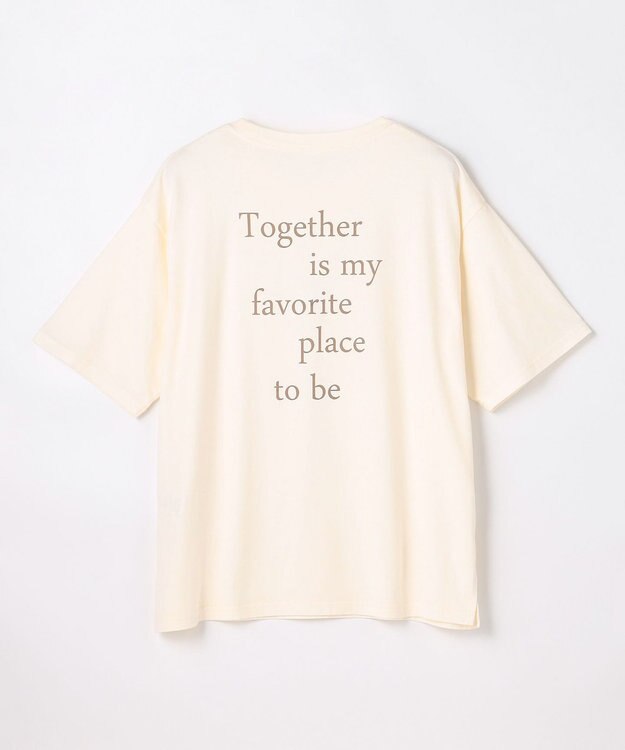 ANY ピグメントアソートロゴＴシャツ エクリュ