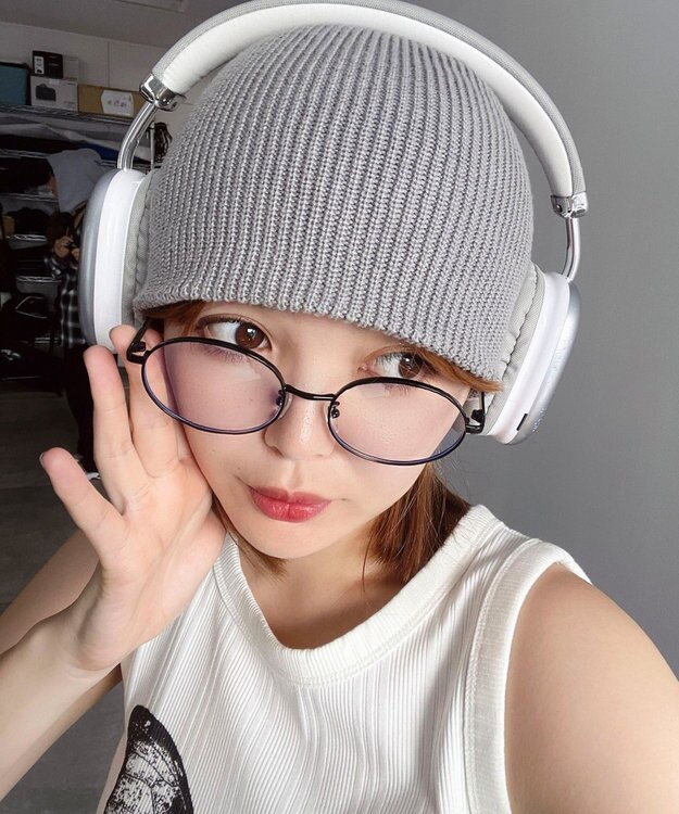 WEGO 【ユニセックス着用ITEM】オーバルメタルフレームアイウェア ブラック