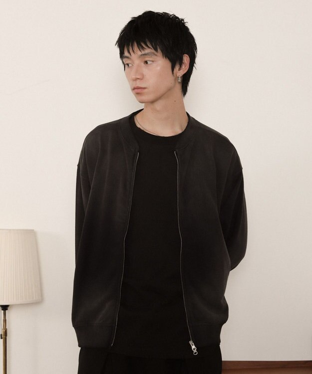 WEGO ブラストダブルZIPスウェットカーディガン ブラック