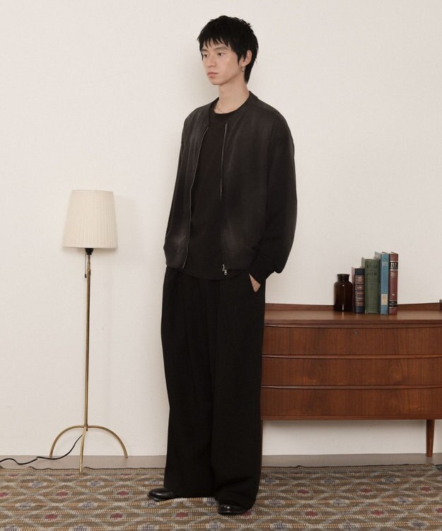 WEGO ブラストダブルZIPスウェットカーディガン ブラック