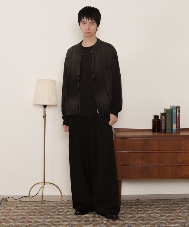 WEGO ブラストダブルZIPスウェットカーディガン ブラック