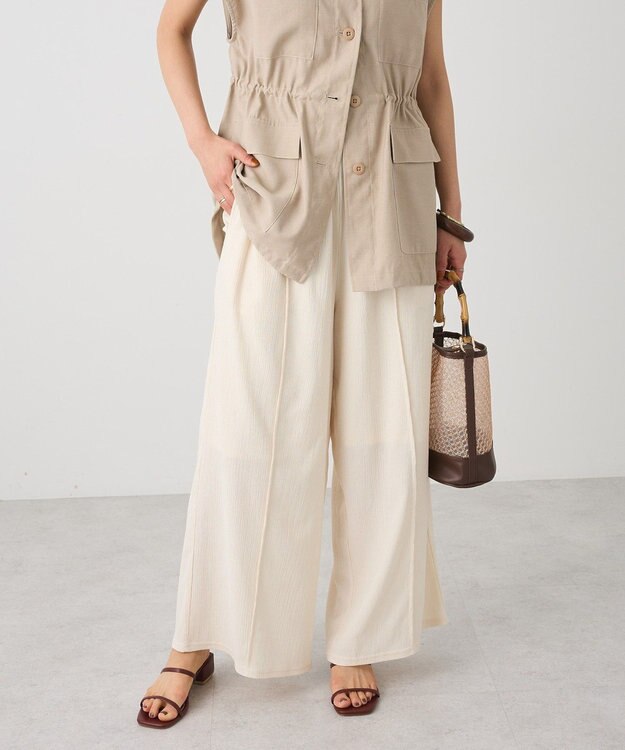 CRAFT STANDARD BOUTIQUE ワイドイージーパンツ Light Beige