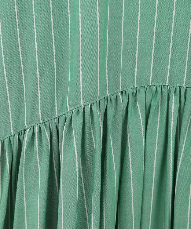 AMERICAN HOLIC サラックールアソートギャザーワンピース Stripe Green