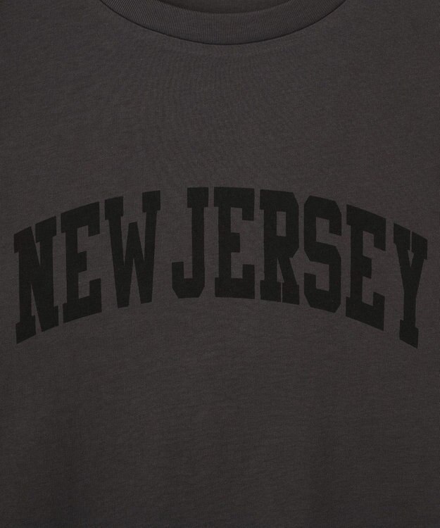 AMERICAN HOLIC カレッジロゴレースドッキングＴシャツ Charcoal Gray