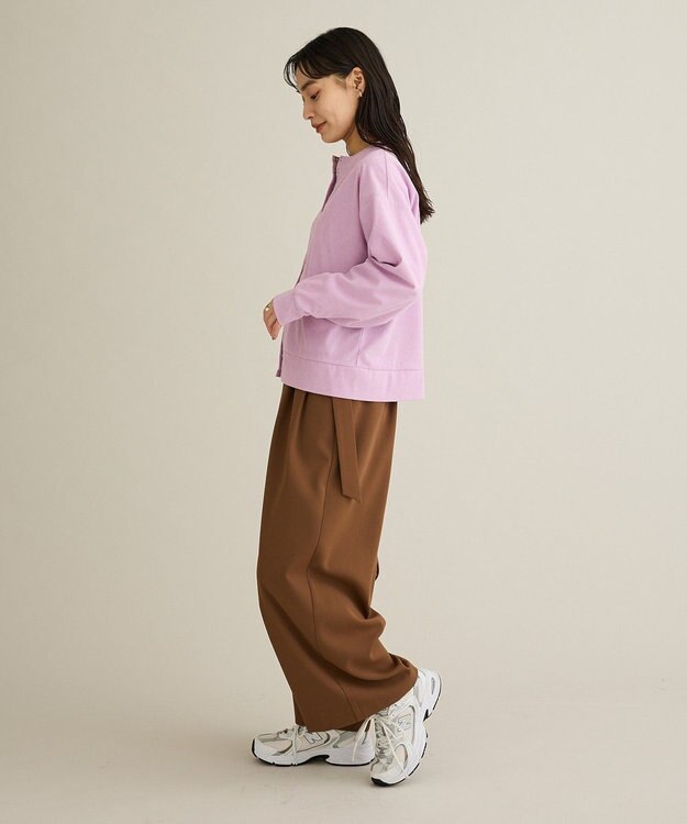 CRAFT STANDARD BOUTIQUE ハイウェストベルトワイドパンツ Brown