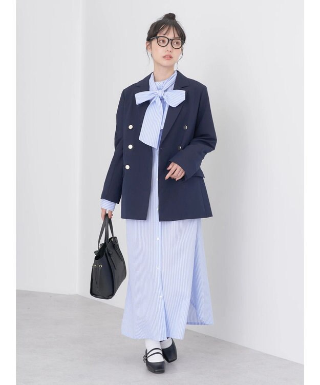 earth music&ecology テーラードジャケット Navy