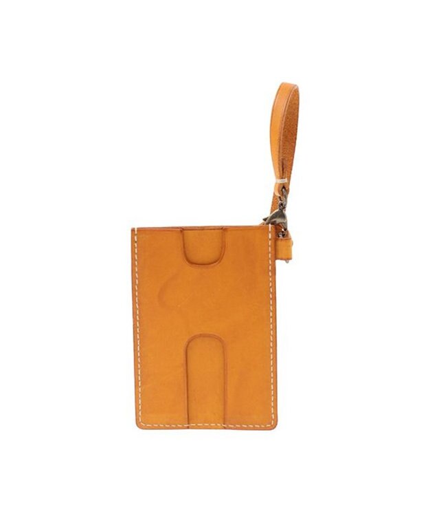 genten カットワーク パスケース イエロー