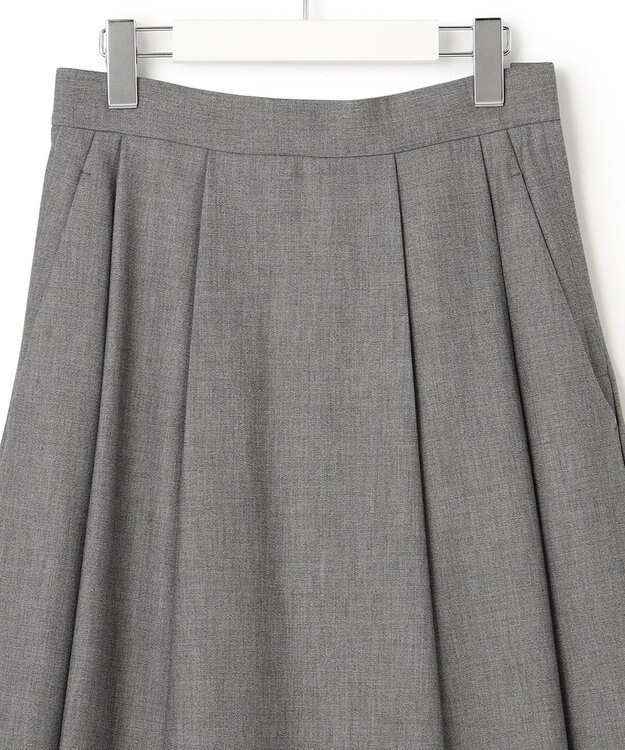 23区 【23区 | 5525gallery】ウールストレッチ フレア スカート グレー系