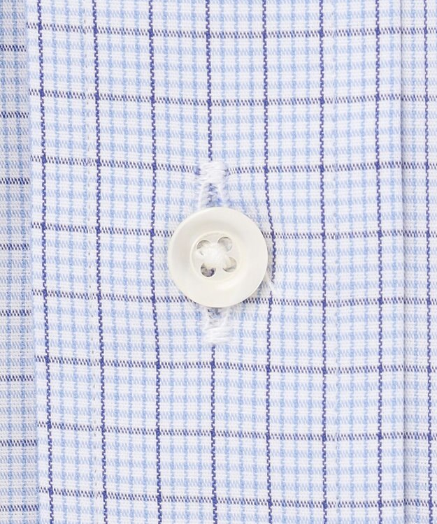 J.PRESS MEN 【PREMIUM PLEATS / 形態安定】BROADジャーミンチェックシャツ / B.D. サックスブルー系3