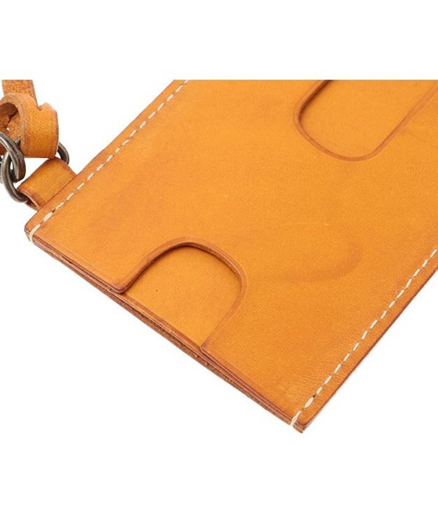 genten カットワーク パスケース イエロー