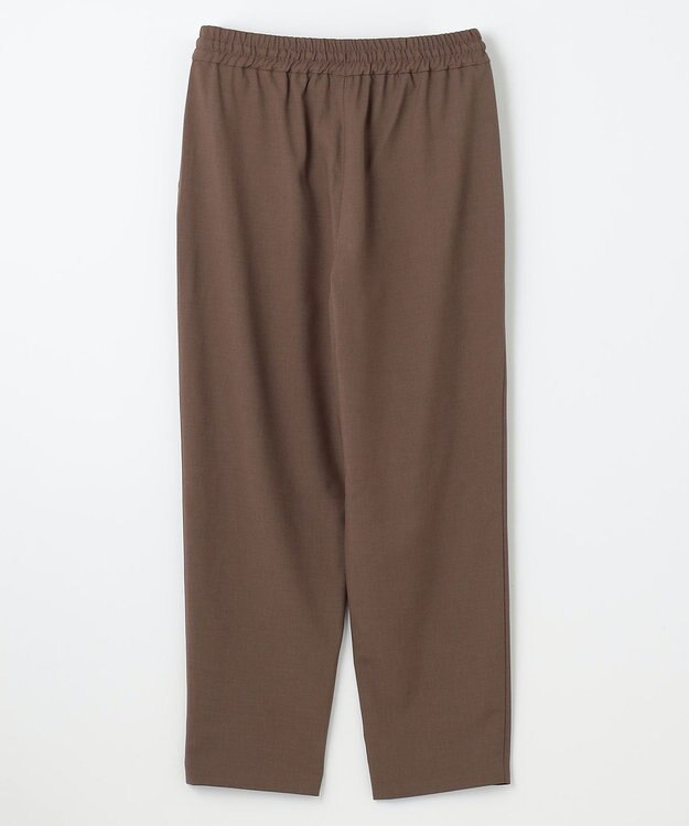 ANY 【洗濯機可/接触冷感/UVケア】イージーケアライトストレッチテーパードパンツ ブラウン