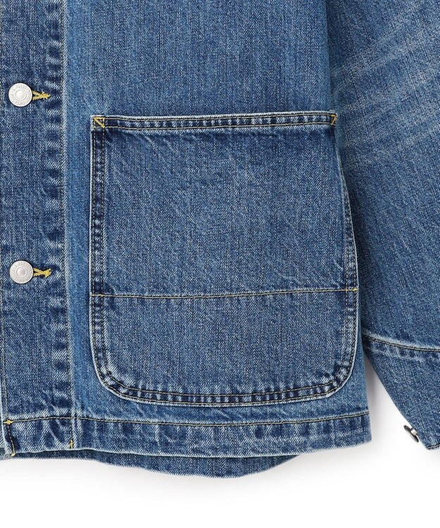 J.PRESS MEN ヴィンテージライク デニム カバーオール サックスブルー系