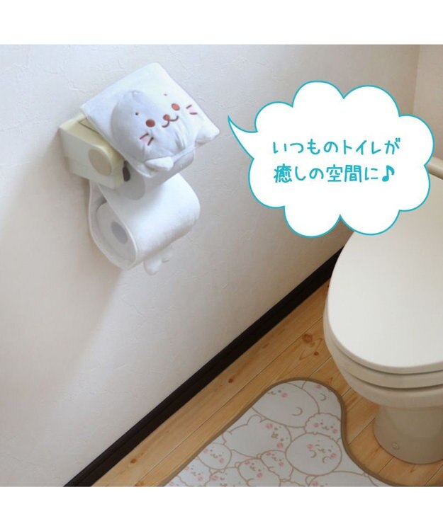 Mother garden しろたん トイレットペーパーホルダーカバー ホワイト