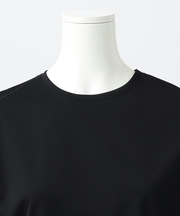 23区 【エステータ】スーピマコットン プレミアムジャージー 半袖Tシャツ ブラック系