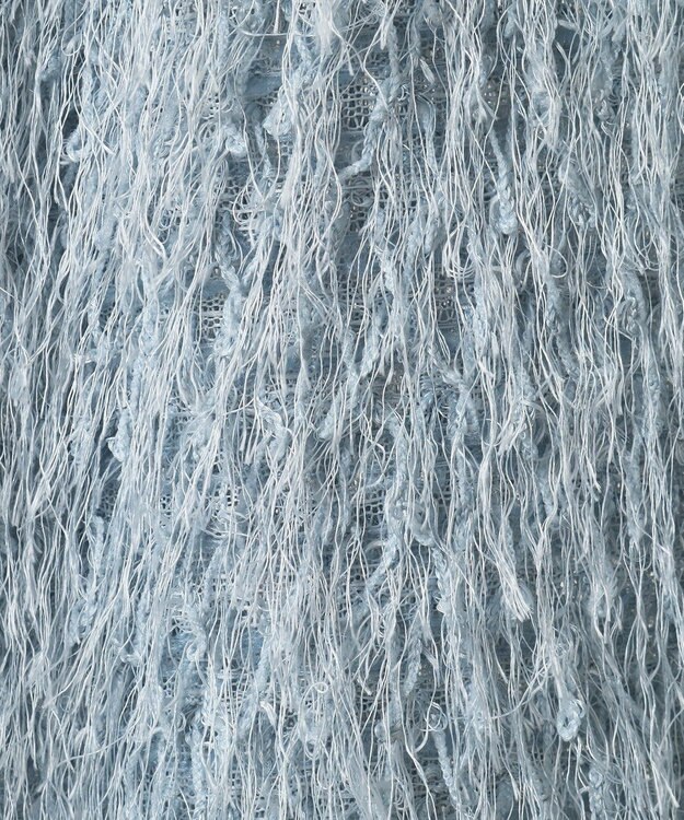 AMERICAN HOLIC 【前後2way】サイドスリットシャギーベスト Grayish Blue