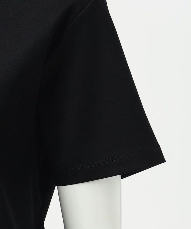 23区 【エステータ】スーピマコットン プレミアムジャージー 半袖Tシャツ ブラック系