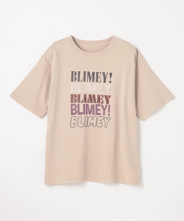 ANY ピグメントアソートロゴＴシャツ ベージュ