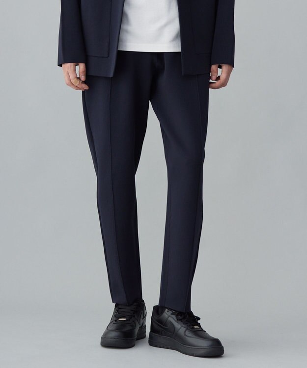 UNFILO MENS スマートニット パンツ ネイビー