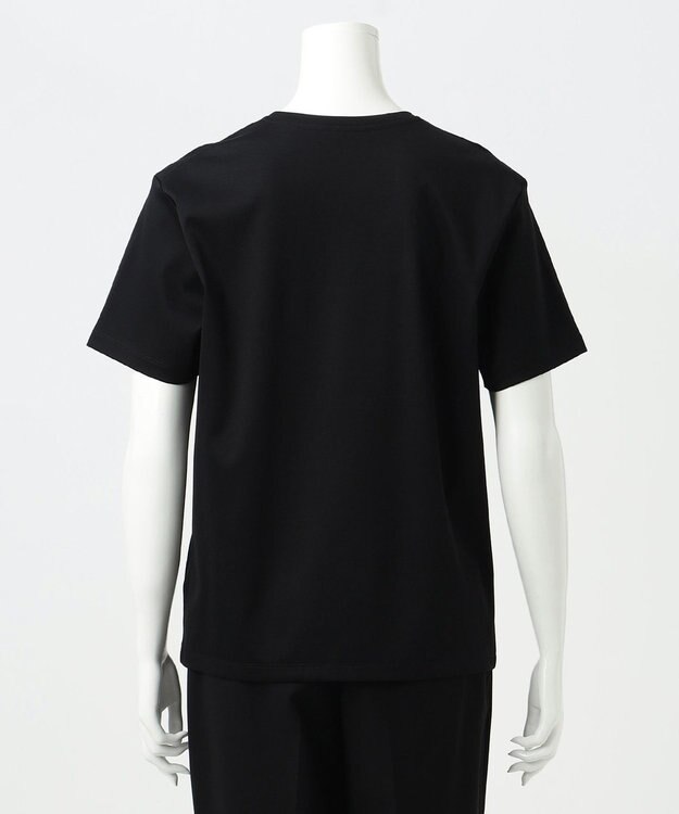 23区 【エステータ】スーピマコットン プレミアムジャージー 半袖Tシャツ ブラック系