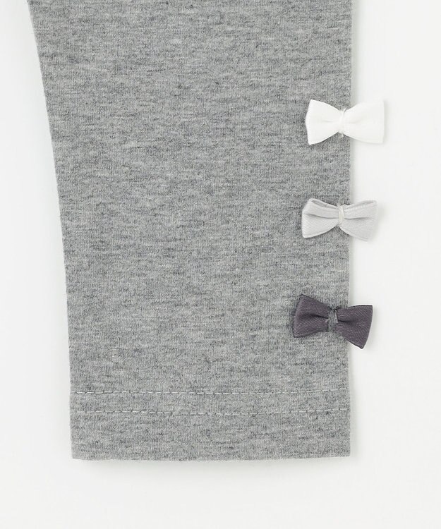 組曲 KIDS 【90-100㎝】ストレッチ天竺 レギンス グレー系