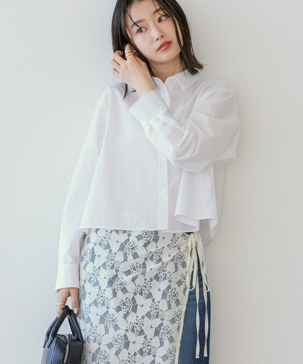 AMERICAN HOLIC クロップドシャツ Off White