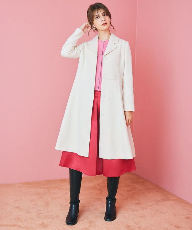 TOCCA 【洗える】CRYSTAL RIVER スカート オールドローズ系