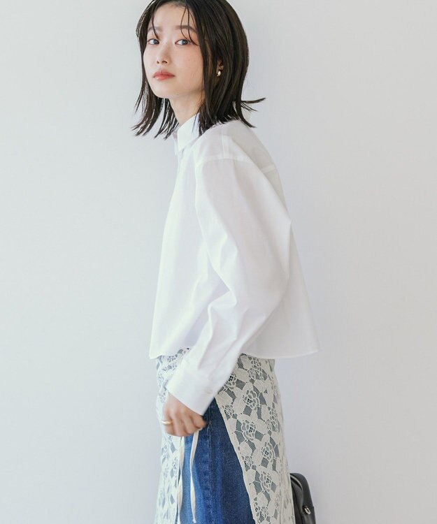 AMERICAN HOLIC クロップドシャツ Off White