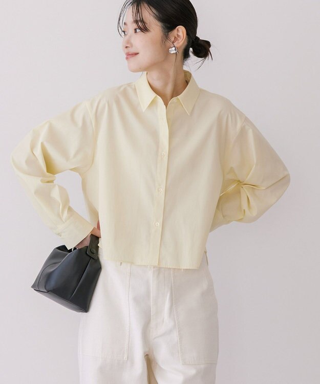 AMERICAN HOLIC クロップドシャツ Yellow