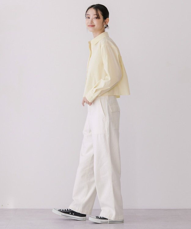 AMERICAN HOLIC クロップドシャツ Yellow