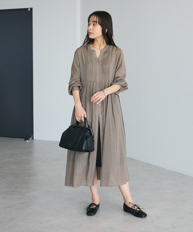 CRAFT STANDARD BOUTIQUE ヴィンテージボイルワンピース/羽織 Light Brown